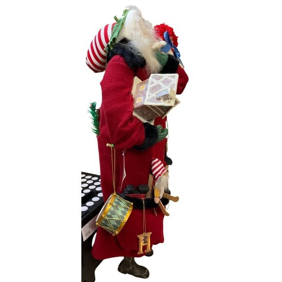 Dee Gann for Raz Imports 29 inch Plush Embellished Detailed VTG Santa Figure NWT - Picture 6 of 10